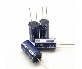 Pin tụ 2.7V 30F dòng xả 10C (Siêu tụ Oxit Mangan sạc nhanh, xả nhanh)