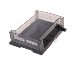 Hộp nhựa PLC trong suốt 145X90X40 (Kích thước thật 125x90x40) - Gắn ray nhôm