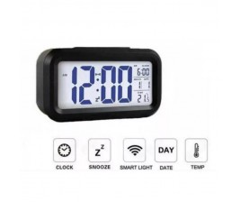 Đồng hồ điện tử để bàn LCD - Thời Gian, Lịch, Báo Thức, Nhiệt Độ (Có đèn)