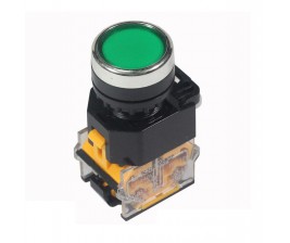 Nút nhấn 22mm LA38-11BN (xanh)
