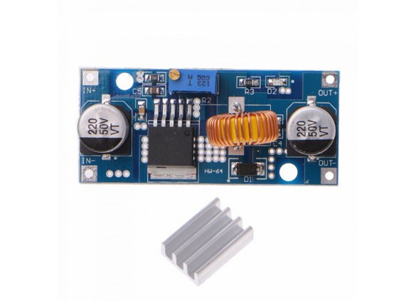 Mạch nguồn hạ áp, giảm áp DC XL4015 đầu ra điều chỉnh 5A Mạch nguồn hạ áp, giảm áp DC XL4015 đầu ra điều chỉnh 5A
